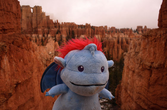 Among the hoodoos of Peek-A-Boo Loop in Bryce Canyon National Park, UT