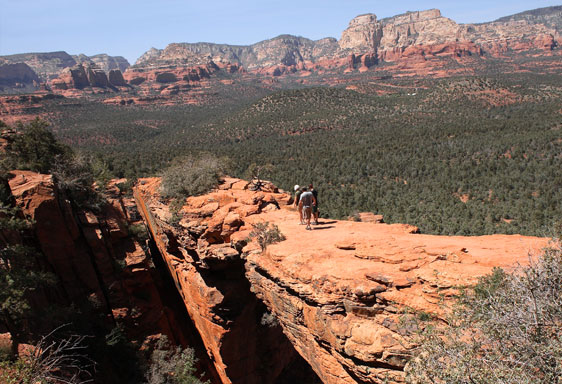Devil's Bridge; Sedona, Arizona Crossing Devil's Bridge in Sedona